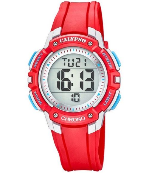 Calypso Montre File K5739/1 Chronographe, Montre numeriqueBleu, Rouge