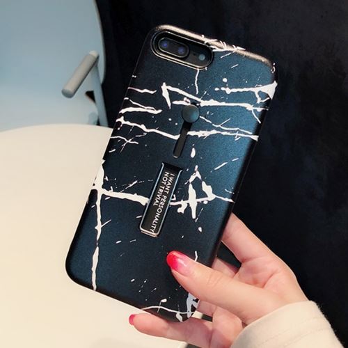 Iphone 8 Plus Coque Protection Tpu Marbré Noir Als89907