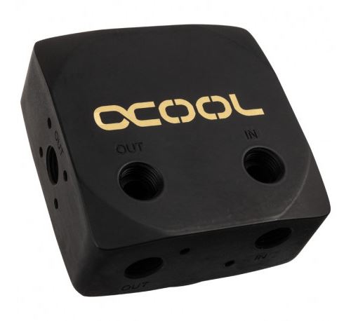 alphacool alphacool eisdecke d5 messing-top - deep black noir