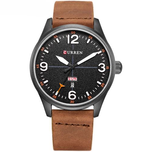 Quartz Sport Noir+Orange Montre Homme