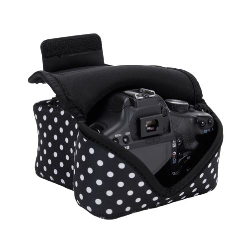 Flex POLKA DOT Housse Etui Appareil Photo Réflex Numérique - en Néoprène - par USA Gear
