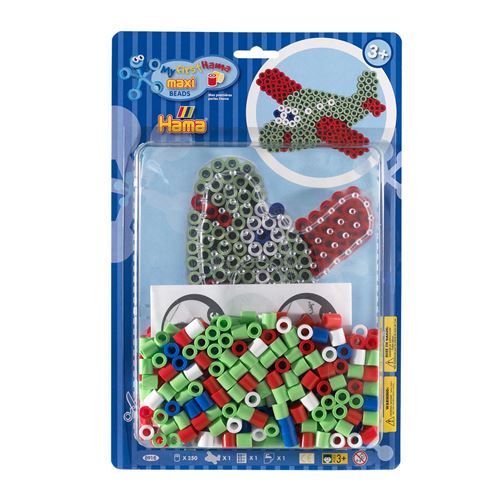 Hama - Boite de perles Hama Maxi - Technique à repasser : Avion