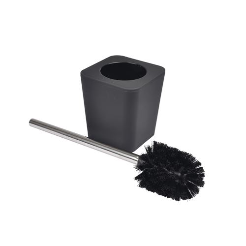 brosse wc plastique effet soft touch vitamine noir