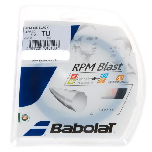 Cordage de tennis Babolat Rpm 125 black Noir taille : TU réf : 0