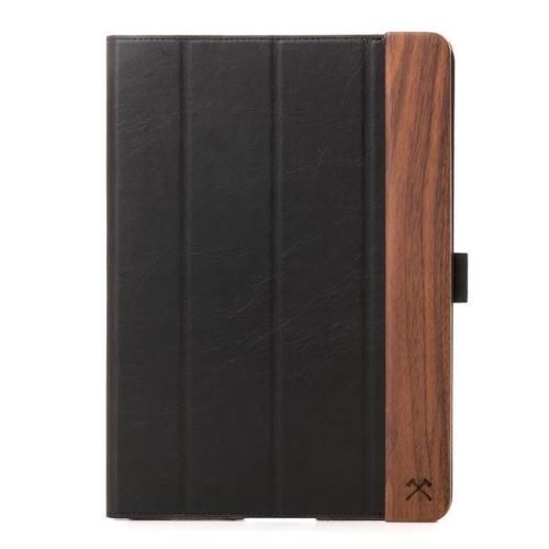 Etui de cuiret pour iPad 2017/2018 de bois - Housse design haute gamme, en bois de noyer et cuir végétalien