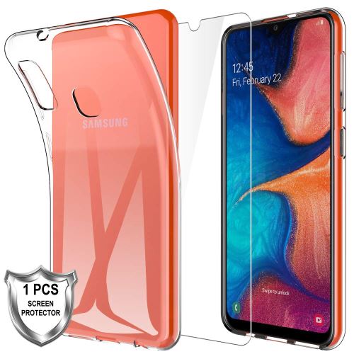 Housse coque pour Samung Galaxy A20e avec Verre trempé protection écran
