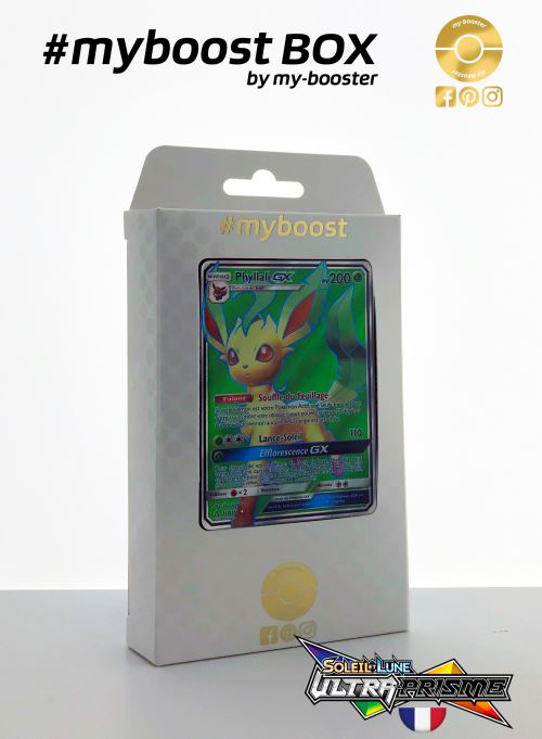 Coffret #myboost PHYLLALI GX Full Art 139/156 - Soleil et Lune 5 Ultra Prisme - 10 cartes Pokemon francaises