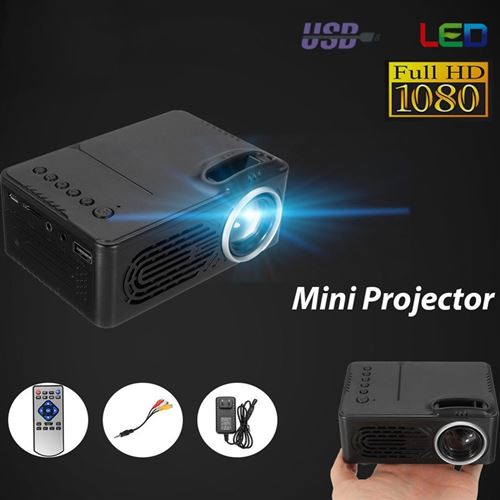 Mini projecteur de 4000 lumens Full HD 1080P LED Hifi Home Cinema Theatre Video Player Réglementations européennes