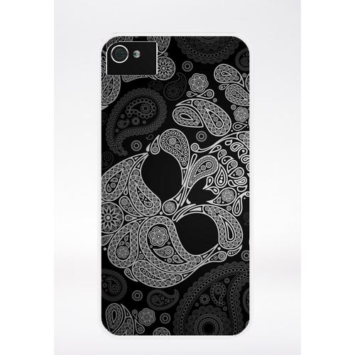 Coque Tete De Mort Barroque Compatible Iphone 4 Transparent