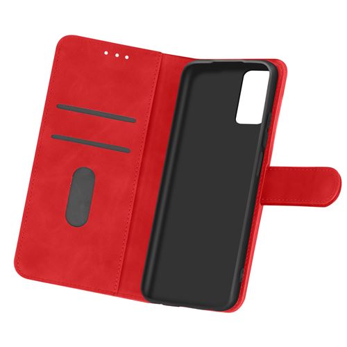 Étui pour Samsung Galaxy A32 Folio Intégrale Porte-carte Fonction Support Rouge