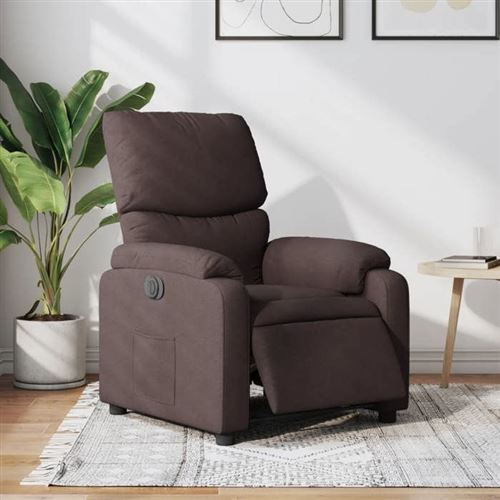Vidaxl Marron Fauteuil Inclinable Foncé - Image 3