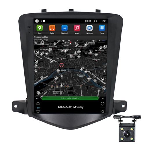 Autoradio 9.7 Pouces Android 10 Avec Caméra Lumière Intégrée Bluetooth GPS WiFi RAM 2 Go ROM 32 Go YONIS