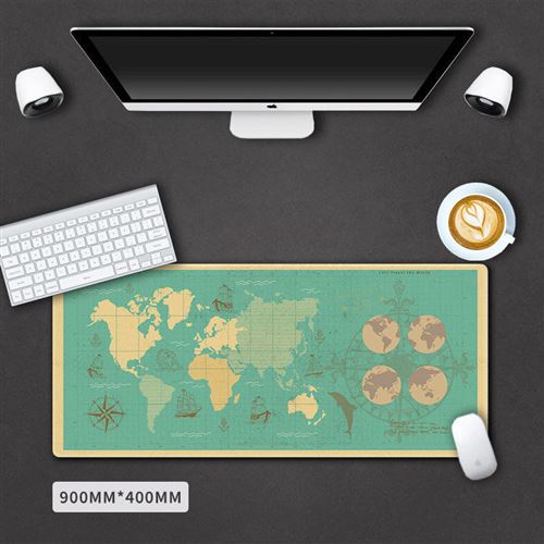 Sous main bureau carte du monde taille 90*40cm #MKWM011