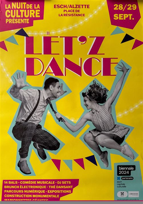 Affiche - Let'z Dance - Luxembourg 2024 - 60x84cm