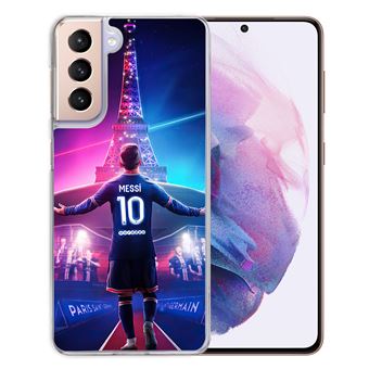 Coque pour iPhone XS Max - Messi PSG Paris Tour Eiffel
