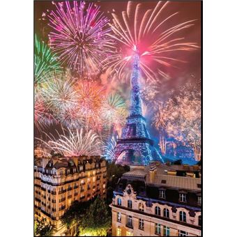 Puzzle Nathan Feu d'artifice du 14 juillet à Paris 1500 pièces