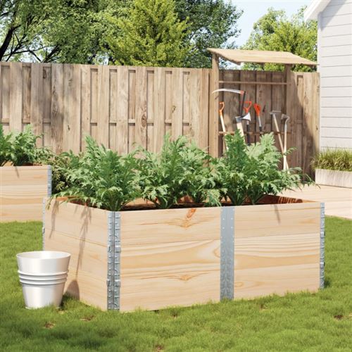 VIDAXL - Jardinière - Bois de Pin Massif - 150x100 cm - Image 2