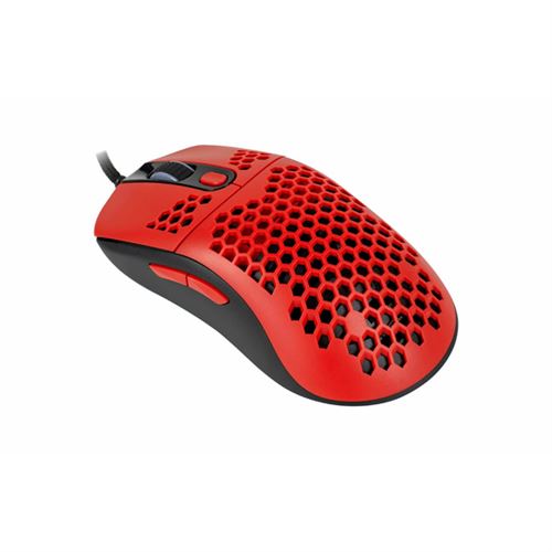 Arozzi Favo - Muis - optisch - 7 knoppen - met bekabeling - USB - rood
