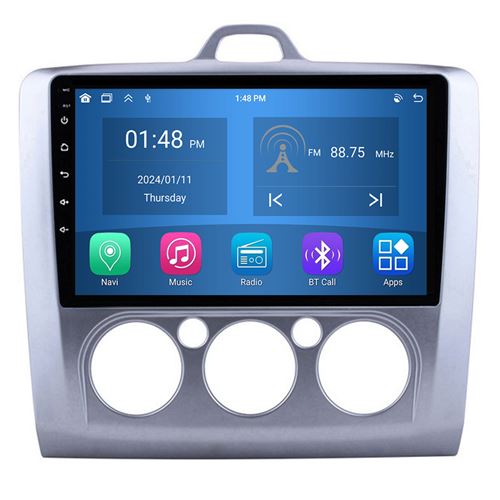 Autoradio RoverOne® Bluetooth CarPlay Android Auto Navigation 4Go RAM 64Go ROM pour Ford Focus 2 Mk 2 2004-2011 MT