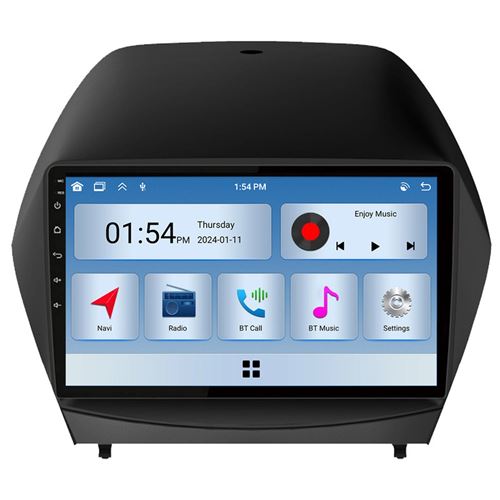 Autoradio RoverOne® Bluetooth CarPlay 2 Din 6Go RAM 128Go ROM pour Hyundai Tucson 2 IX35 2009-2015