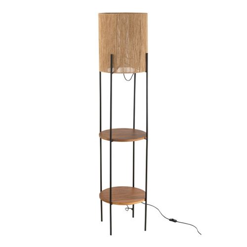 Generique Lampadaire En Bois "Manguier" 160Cm Naturel - Image 3