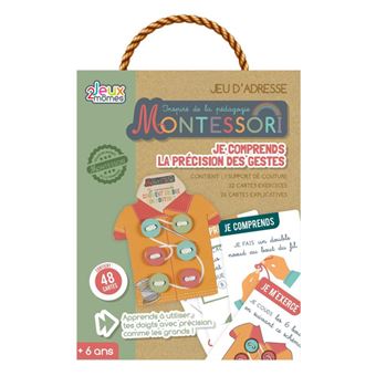 Jeu d'Adresse Boutons "Montessori" 14cm Multicolore - 1
