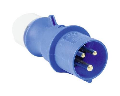 as - Schwabe 60470 CEE Plug 16A 230V Splash-Proof Polyamide IP44 G...