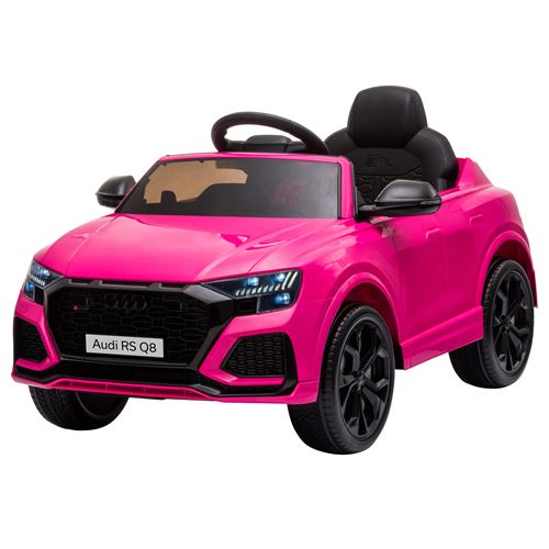 Non Communiqué Rose Voiture Électrique Enfant Licence Officielle Audi Rs Q8 - 2 Moteurs - Télécommande - Effets Sonores, Lumineux