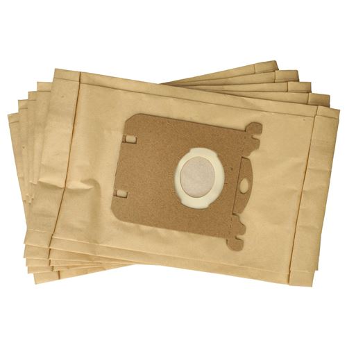 vhbw 5x Sacs compatible avec Mio Star HN 3000 EY, HN 3400, HN 3500 E aspirateur - papier, 25,8cm x 16,2cm, couleur sable
