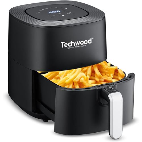 Friteuse sans huile AirFryer Techwood TFR-556SHD 1700W Capacité 5.5L ~ 1.5 Kg de frites
