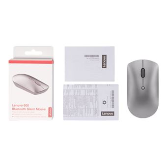 Souris sans fil Bluetooth Lenovo 600 Silent Gris de fer