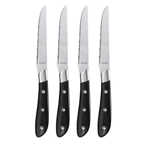 Amefa Noir Coffret De 4 Couteaux Steak 11Cm - 2550A1mb02br4 - Achille - Image 3