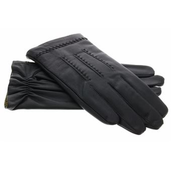 Gants En Cuir D'Agneau Neusky - Écran Tactile - Doublure Cachemire - Homme - Noir - Taille Unique
