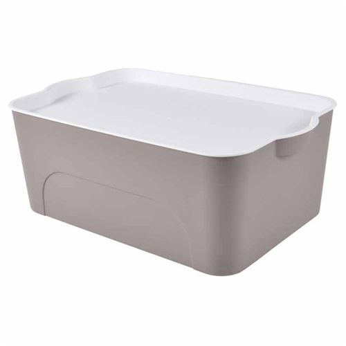 Non Communiqué Taupe Boîte De Rangement Déco "Pratique" 16L