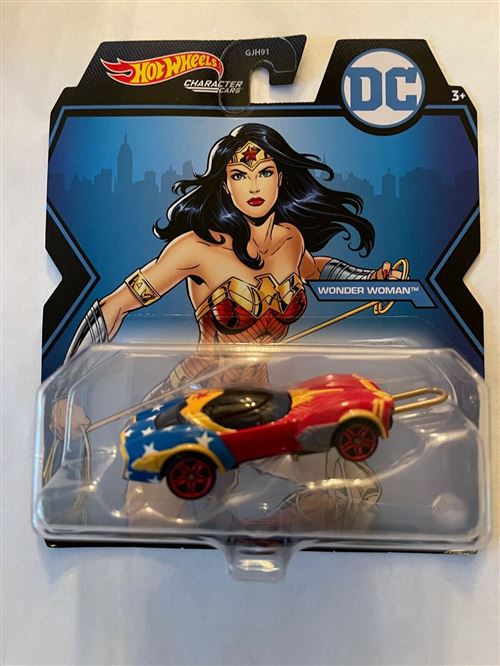 Hot Wheels DC Comics - GYB48 - Voiture en métal - Wonder Woman - Character Cars 1/64 - Nouveauté 2021