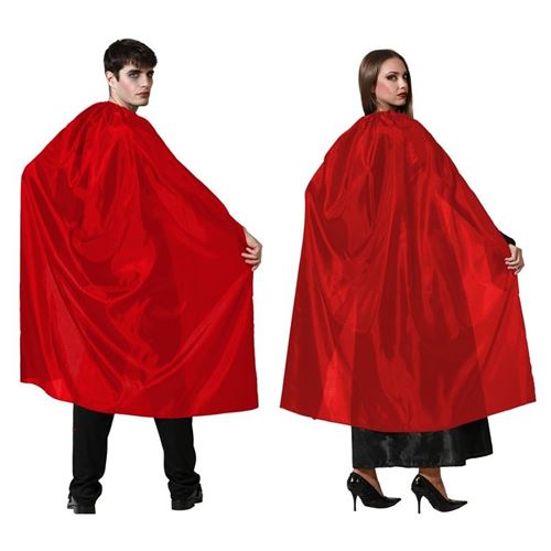 Cape de Vampire Satiné Rouge 130cm
