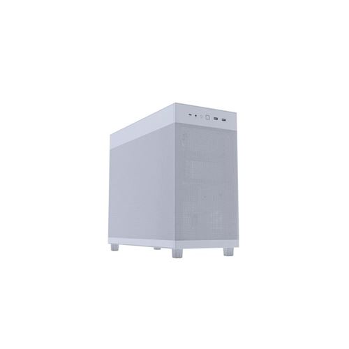 ASUS Prime AP303 - Boîtier ATX - micro ATX - pas d'alimentation - blanc - USB/Audio