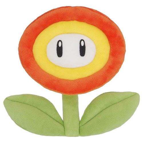 Peluche Fleur Enflammee Super Mario Bros Nintendo 18 cm