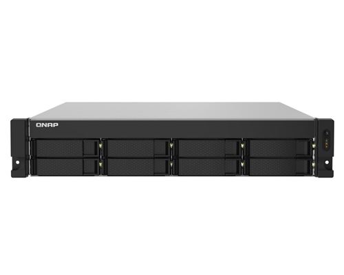  QNAP TS-832PXU - Serveur NAS - 8 Baies - rack-montable - SATA 6Gb/s - RAID 0, 1, 5, 6, 10, 50, 60, JBOD - RAM 4 Go - Gigabit Ethernet / 2.5 Gigabit Ethernet / 10 Gigabit Ethernet - iSCSI support - 2U 
