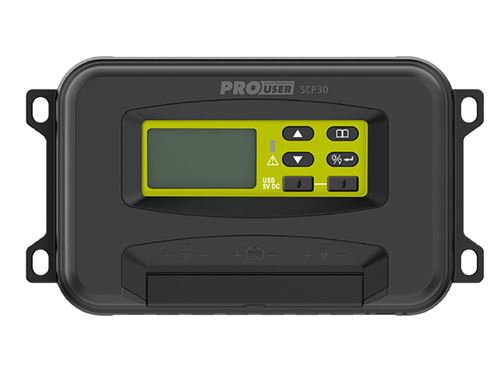 ProUser SCP30 Régulateur de charge solaire PWM 12 V, 24 V 30 A