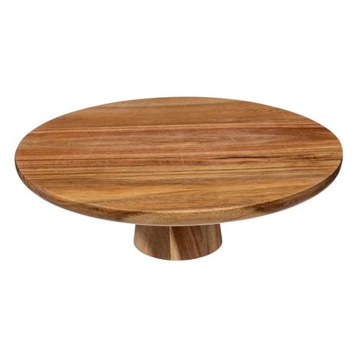 Secret de Gourmet - Présentoir à Gâteaux en Bois "Acacia" 28cm Marron