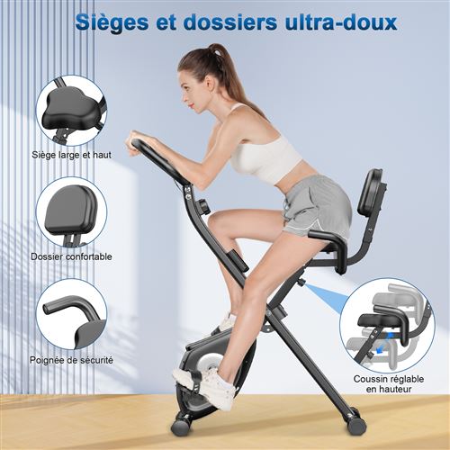Vélo D'appartement Pliable Botyfly – Fitness, 150 Kg, écran LCD (Neuf)