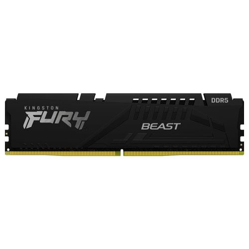 Kingston Fury Beast - Ddr5 - Kit - 16 Go: 2 X 8Go - Dimm 288 Broches - 6000 Mt/S / Pc5-48000 - Cl36 - 1.35 V - Mémoire Sans Tampon - On-Die Ecc - Noir