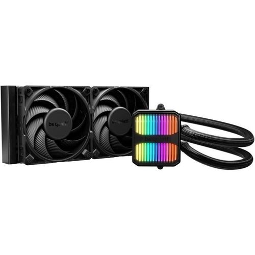 be quiet! Silent Loop 3 - Refroidisseur de processeur - Taille de radiateur : 240 mm - (pour : LGA1150, LGA1151, LGA1155, LGA1200, LGA1700, LGA1851, AM4, AM5) - base en cuivre et ailettes en aluminium nickelé - 120 mm - noir