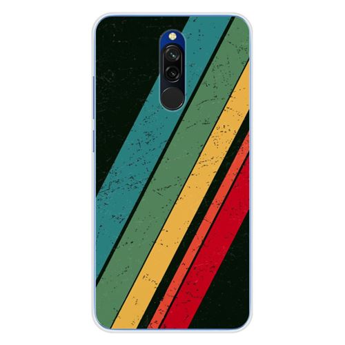 Coque en silicone imprimée compatible Xiaomi Redmi 8 Grunge