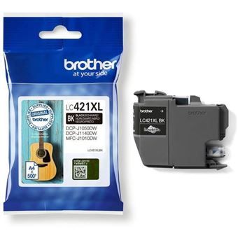 Brother LC421XLBK - À rendement élevé - noir - original - cartouche d'encre - pour Brother DCP-J1140DW, DCP-J1800DW, MFC-J1010DW, MFC-J1012DW