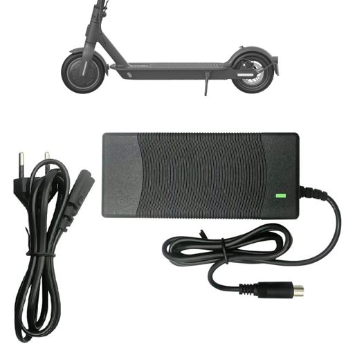 Chargeur rapide pour scooter électrique 42v 4A - compatible avec Xiaomi,  Ninebot Max Series et autres.