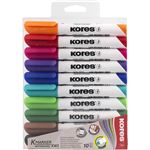 Staedtler 356 BWP6 – Lot De 6 Marqueurs Tableaux & Papier Pointe Biseau 2-5 Mm | Couleurs Intenses Assorties | Encre Dry Safe