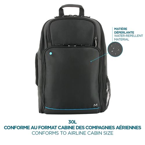 Mobilis - Sac à dos pour ordinateur portable - voyage de 48 heures - 15.6  - noir - Sacoche pour ordinateur portable - Achat & prix