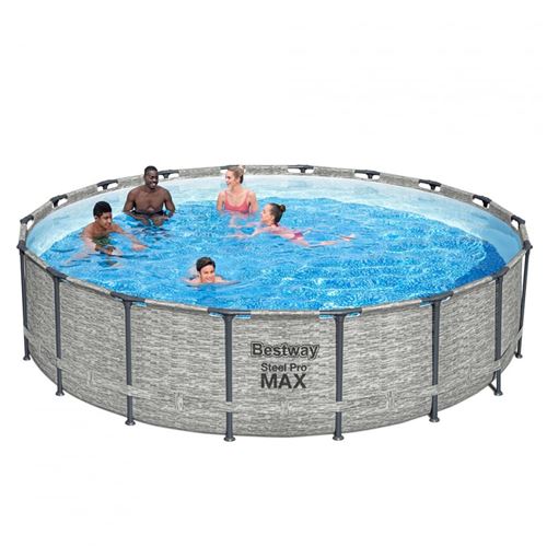 Piscine Hors Sol Ronde 549x122cm Steel Pro Max Pool Set Bestway 5618Y